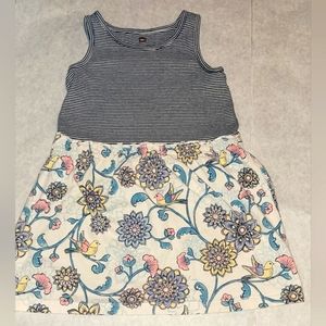 5T Tea Collection strip and floral dress.